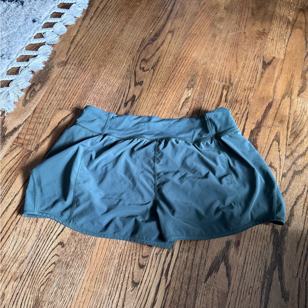 Green lululemon shorts